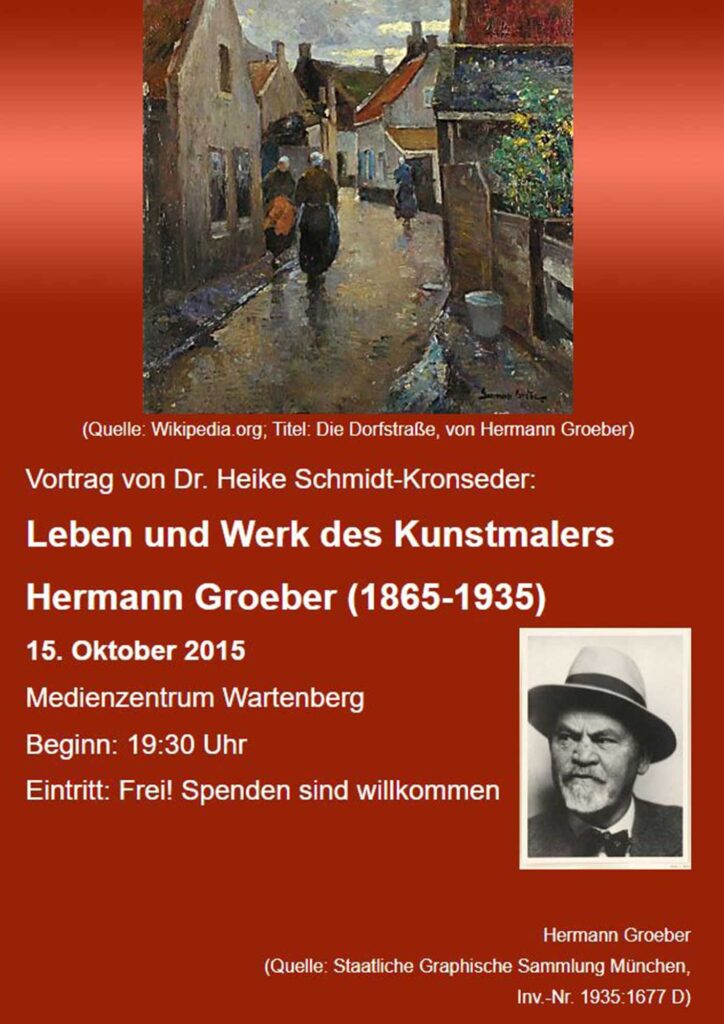 Hermann Groeber, Kunstmaler, KulturMarkt Wartenberg