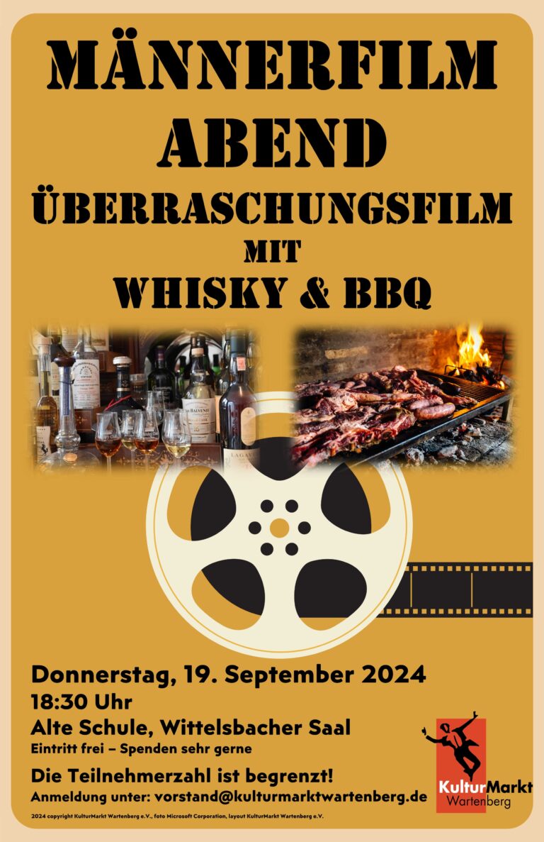 KulturMarkt Wartenberg e.V. Männerfilmabend