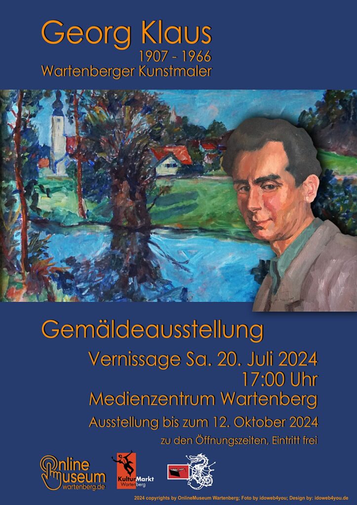 KulturMarkt Wartenberg e.V. Ausstellung Georg Klaus im Medienzentrum