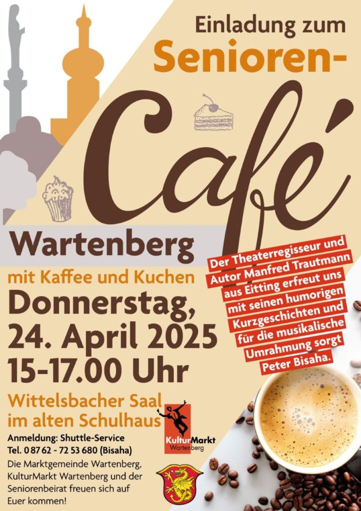 KulturMarkt Wartenberg e.V. Seniorencafe mit Kurzgeschichten Manfred Trautmann