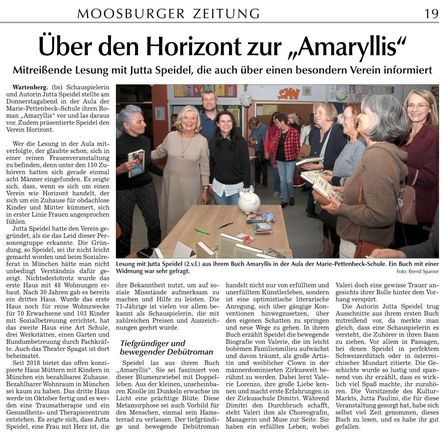 KulturMarkt Wartenberg e.V. Hutta Speidel in Wartenberg Presse