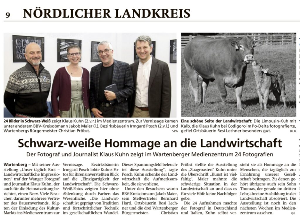 Ausstellung Landwirtschaft EA