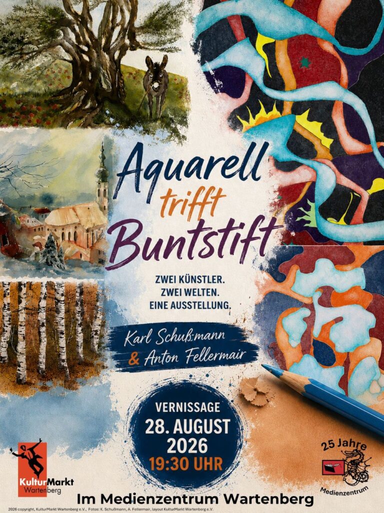 Aquarell trifft Buntstift KulturMarkt